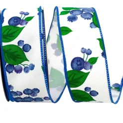 Reliant Ribbon Blueberry Twill Ribbon, 1.5" X 10YD