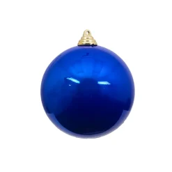 Farrisilk Blue Candy Apple Ball Ornament, 8"