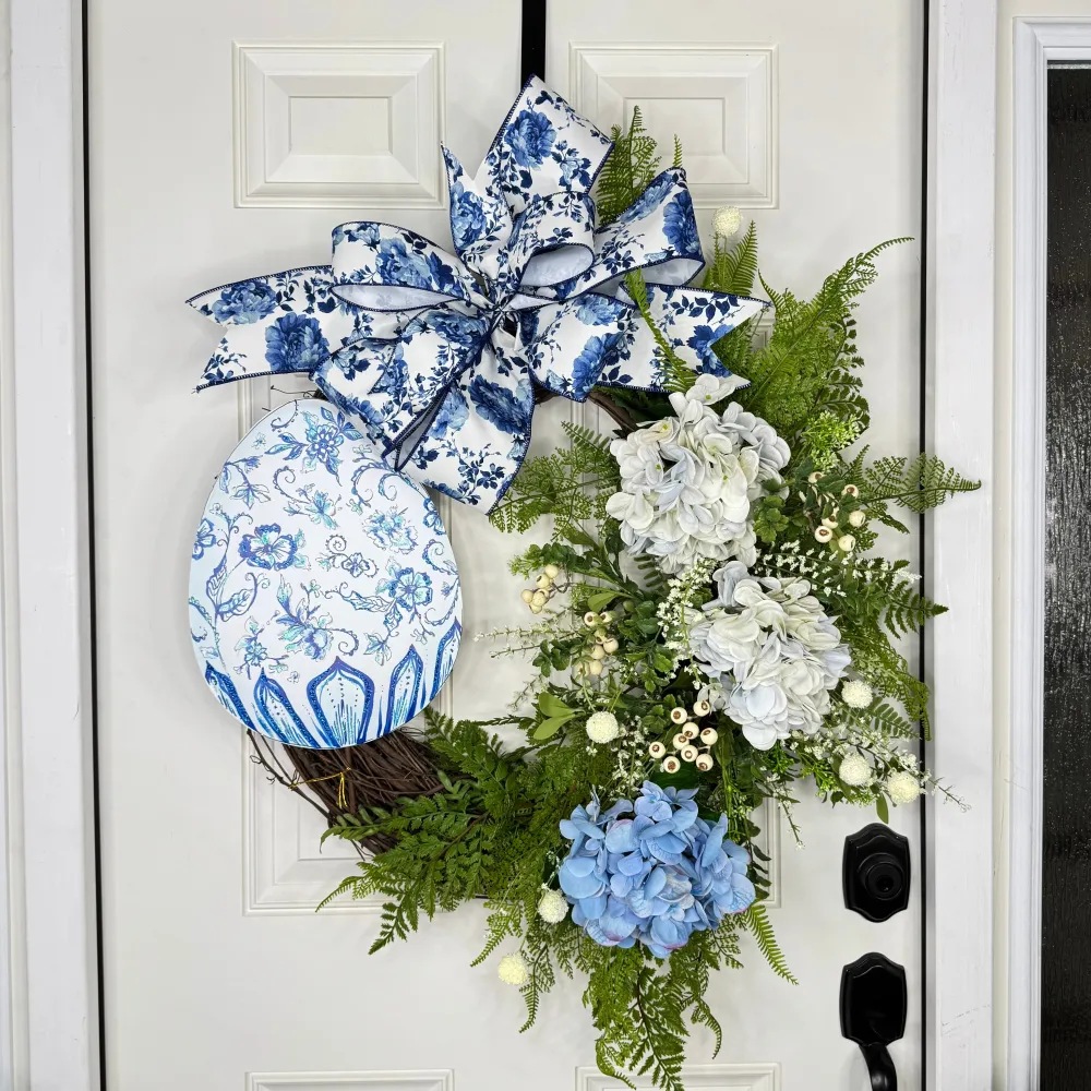 Miss Cayce's Blue Egg Bliss Wreath