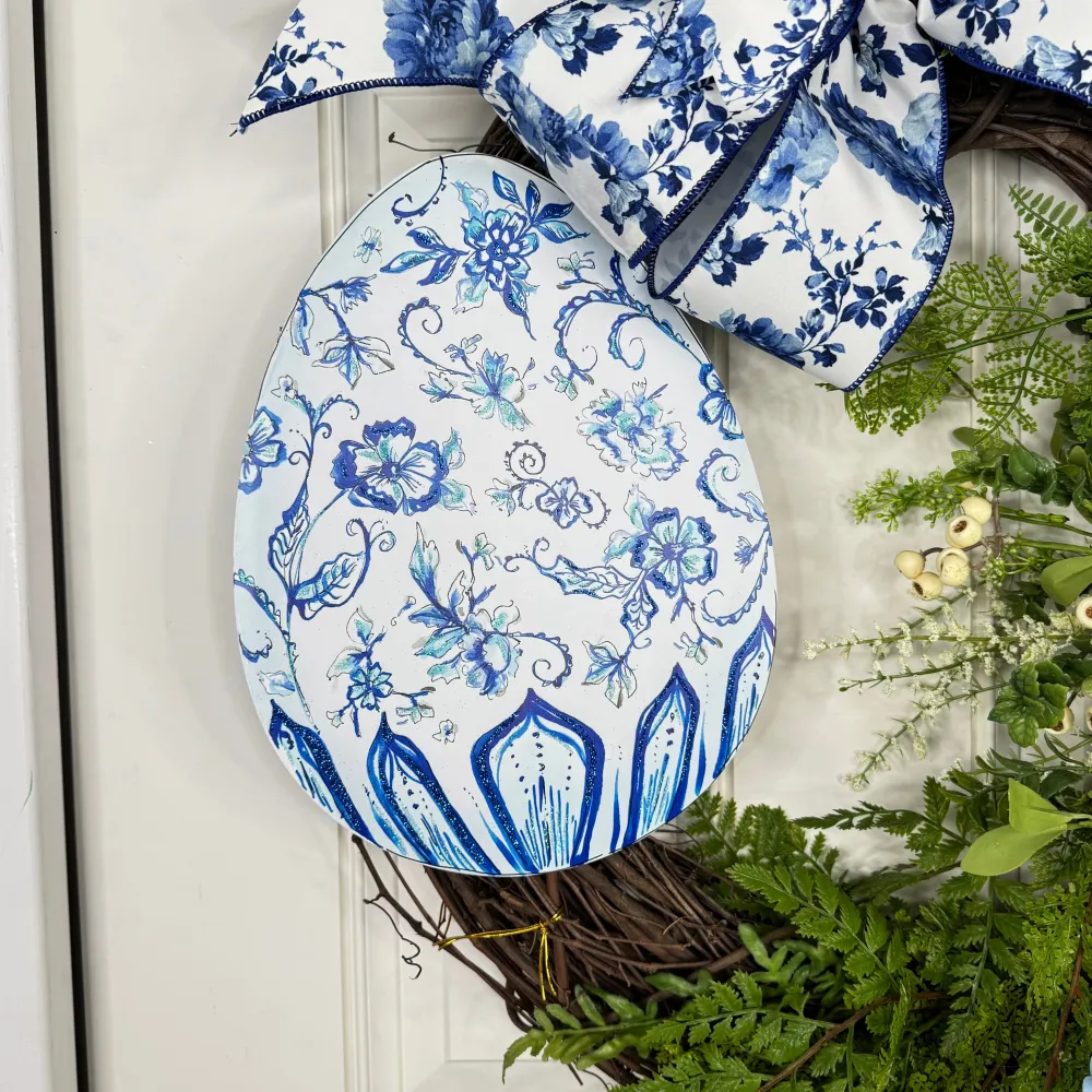 Miss Cayce's Blue Egg Bliss Wreath