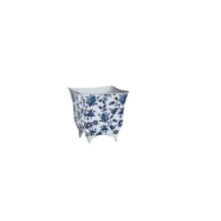 Burton & Burton Blue Flower Nested Planter