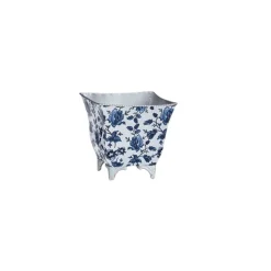 Burton & Burton Blue Flower Nested Planter