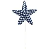 Liberty Floral Blue Gingham Star Pick