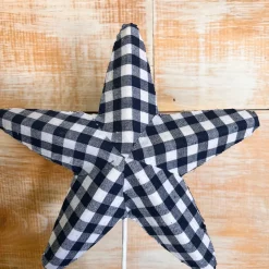 Liberty Floral Blue Gingham Star Pick