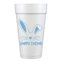 Sip Hip Hooray Blue Happy Easter Foam Cups