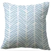 Clairebella Blue Herringbone Pillow