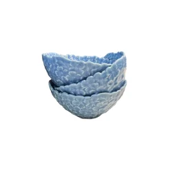 Two's Company Blue Hydrangea Tidbit Bowl Set
