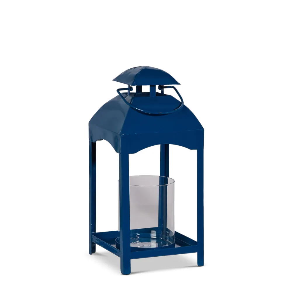 RAZ Blue Lantern, 13.75"
