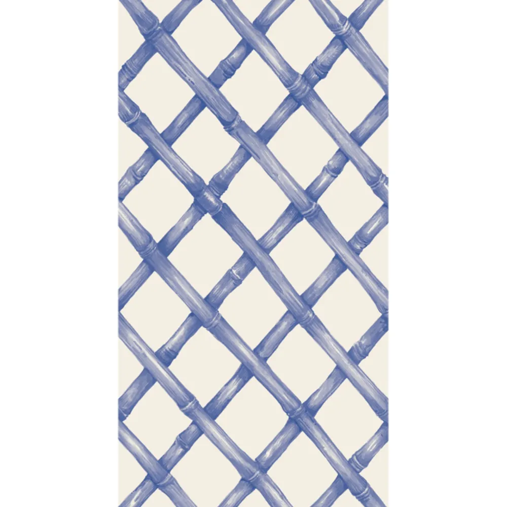 Hester & Cook Blue Lattice Guest Napkin Set