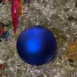 Farrisilk Blue Matte Ball Ornament, 8"