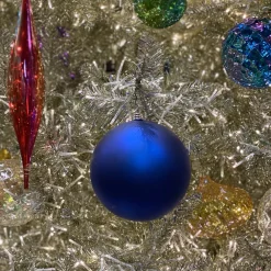 Farrisilk Blue Matte Ball Ornament, 6"