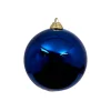 Farrisilk Blue Shiny Ball Ornament, 6"