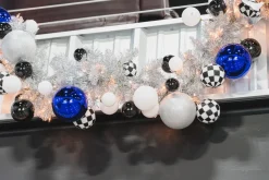 Farrisilk Blue Shiny Ball Ornament, 6"
