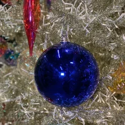 Farrisilk Blue Shiny Ball Ornament, 4