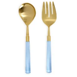 Two's Company Blue Skies Servers, Set of 2