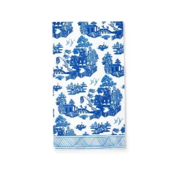 Two's Company Blue Willow Dinner Napkin Set