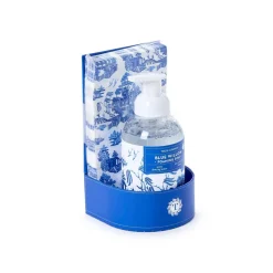 Two's Company Blue Willow Soap and Guest Towel Set