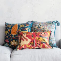 Creative Coop Bohemian Vintage Carpet Pattern Pillow