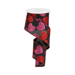 Craig Bachman Bold Hearts Ribbon, 2.5" X 10YD