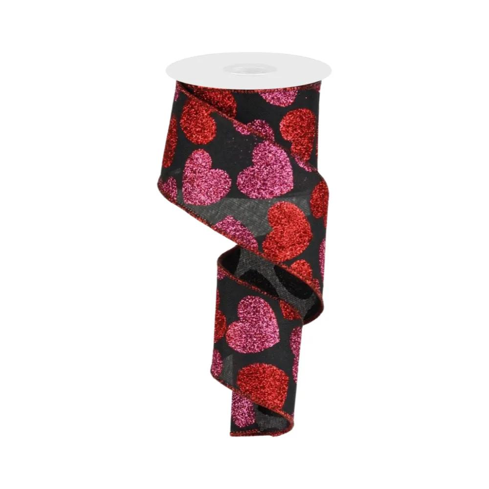 Craig Bachman Bold Hearts Ribbon, 2.5" X 10YD