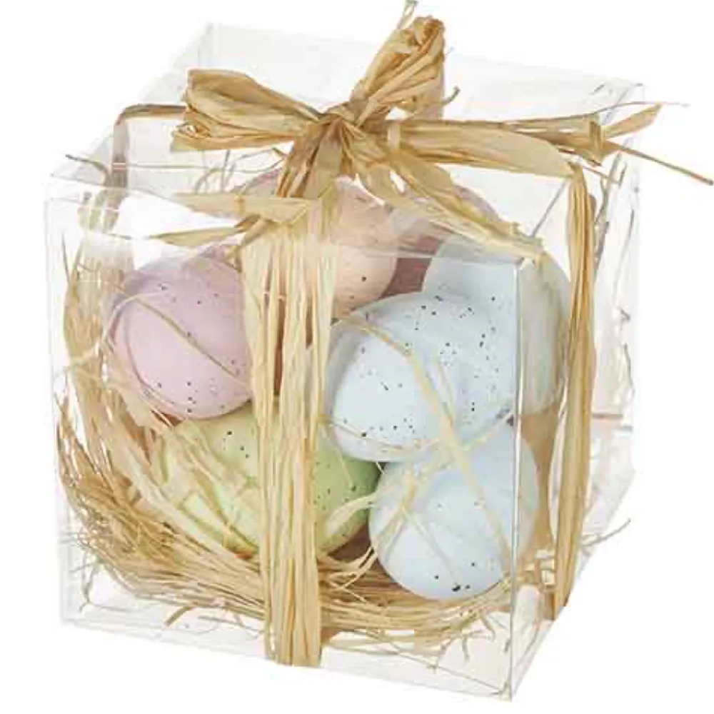 RAZ Box of Multicolor Pastel Colored Eggs