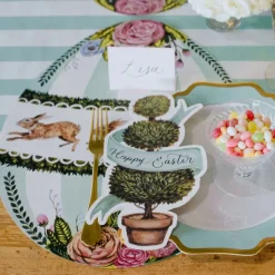 Hester & Cook Boxwood Bunny Egg Placemat Set