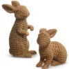 RAZ Brown Basketweave Rabbits