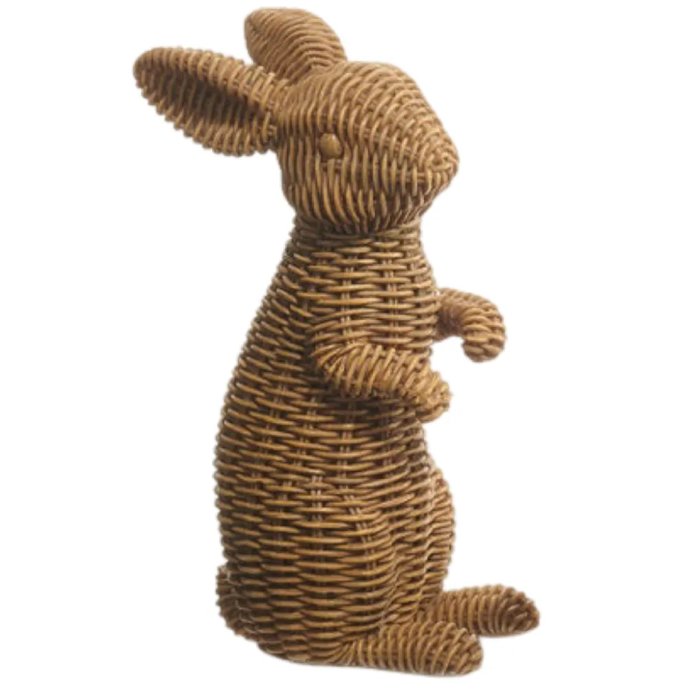 RAZ Brown Basketweave Rabbits