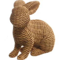 RAZ Brown Basketweave Rabbits