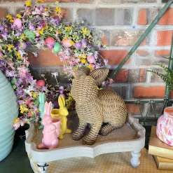 RAZ Brown Basketweave Rabbits