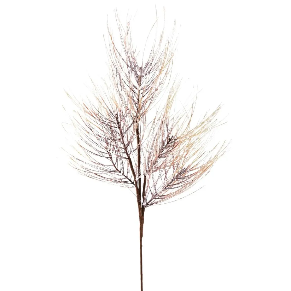 Direct Export Co. Brown Glitter Iced Pine Spray