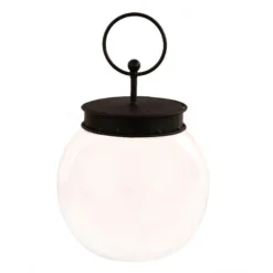 The Round Top Collection Bubble Jar with Black Lid by