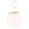 The Round Top Collection Bubble Jar with White Lid