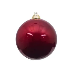 Farrisilk Burgundy Candy Apple Ornament, 4"