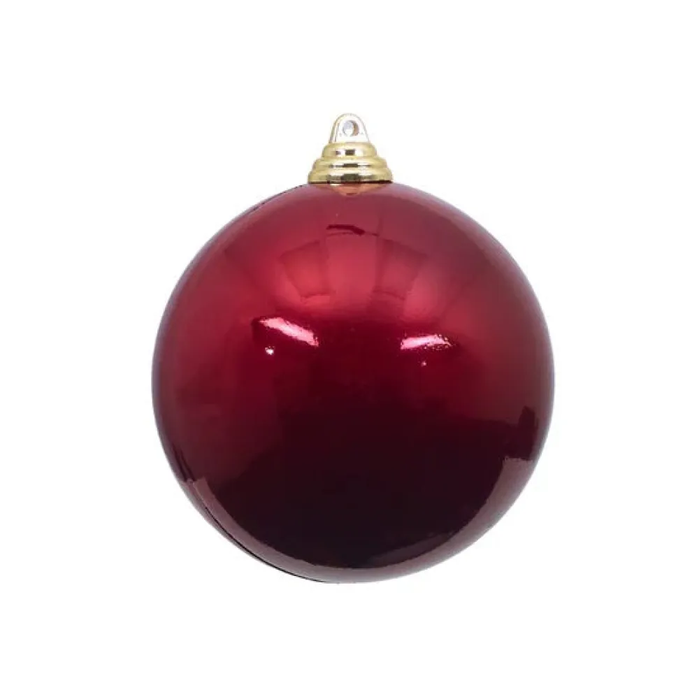 Farrisilk Burgundy Candy Apple Ornament, 4"