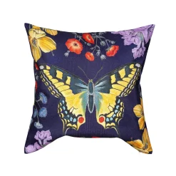 Evergreen Butterfly Garden Pillow