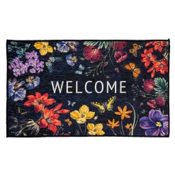 Evergreen Butterfly Garden Washable Indoor/Outdoor Mat