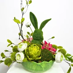 Miss Cayce's Cabbage Bowl Bunny Arrangement