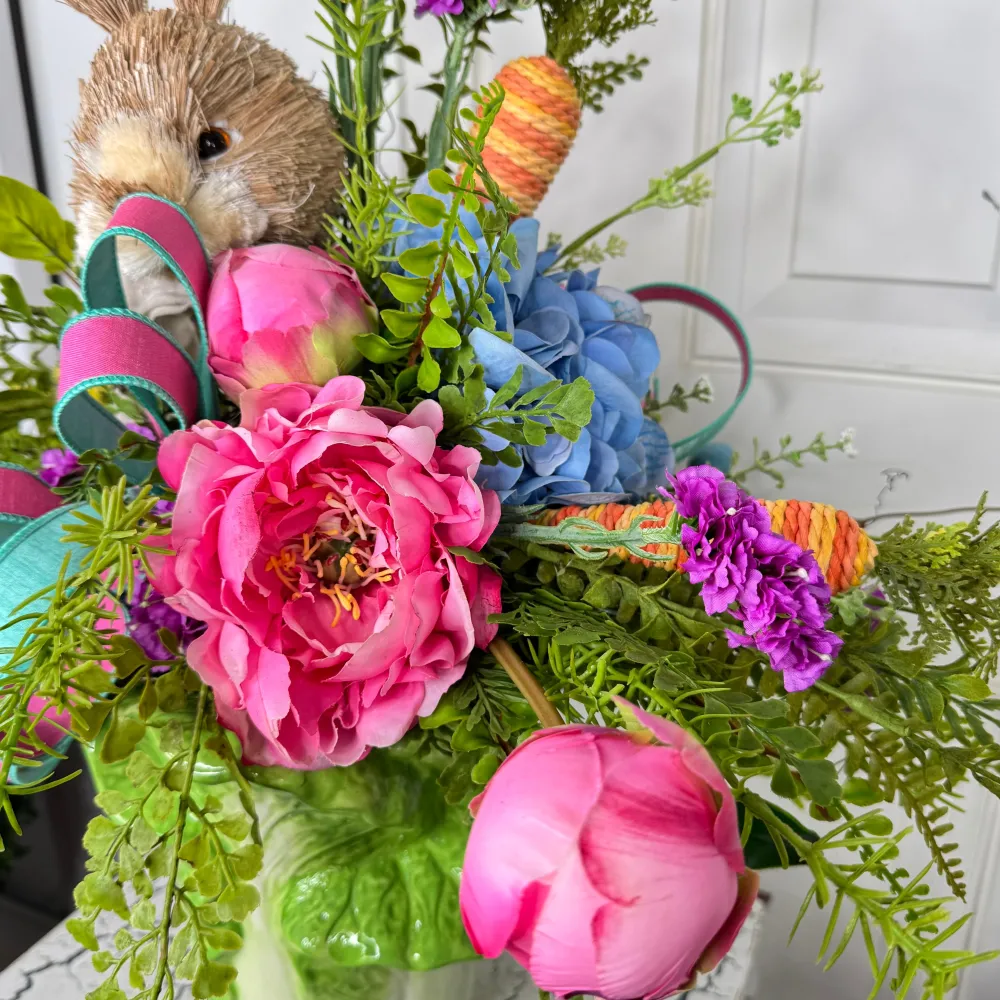 Miss Cayce's Cabbage Bunny Delight Arrangement