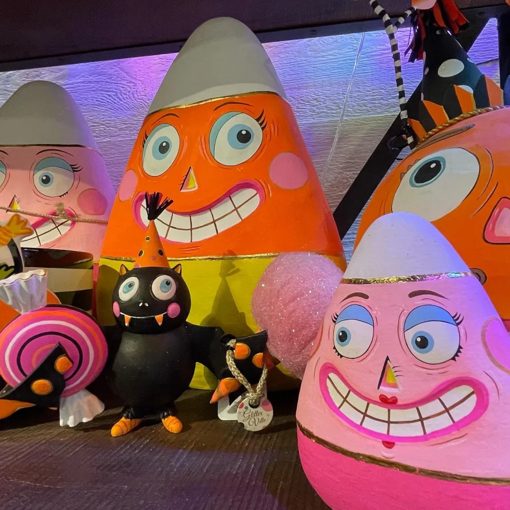 Glitterville Candy Corn Display by