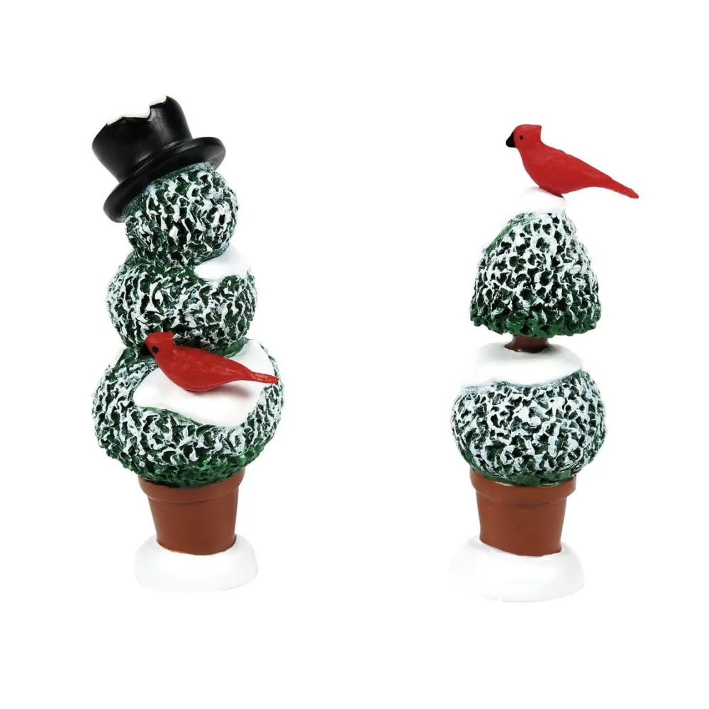 Department 56 Cardinal Topiaries, Dept. 56 Village
