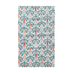 Geometry Carrot Damask Tea Towel