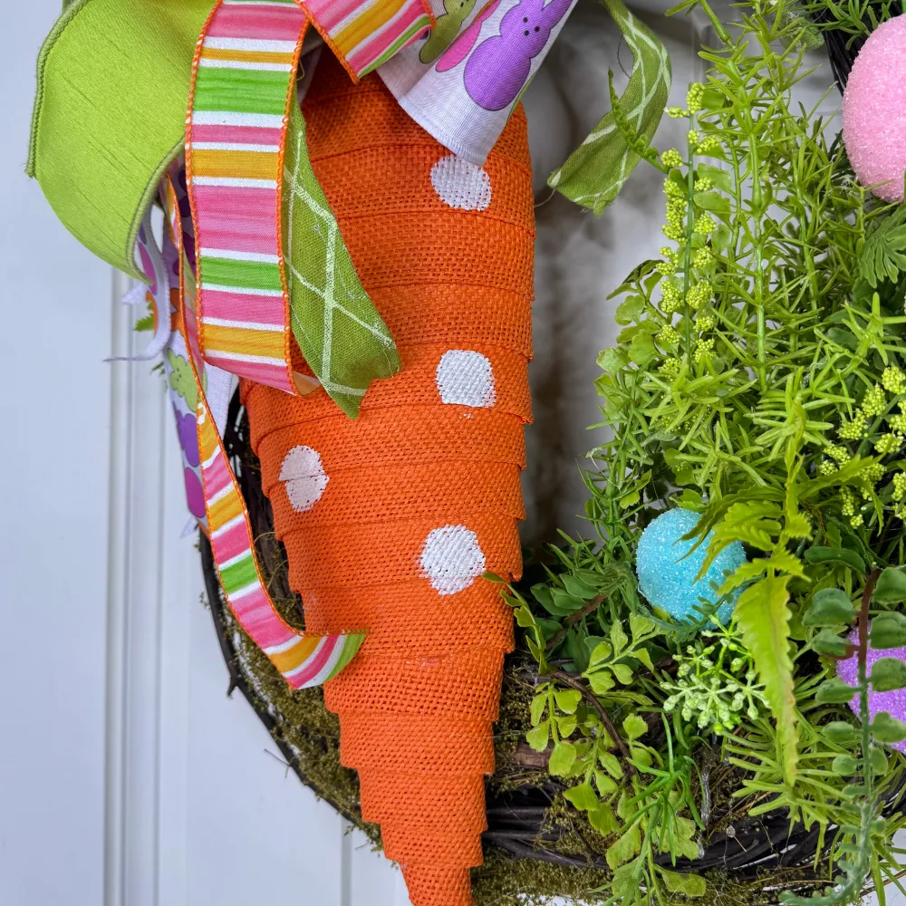 Miss Cayce's Carrot Delight Basket Wreath