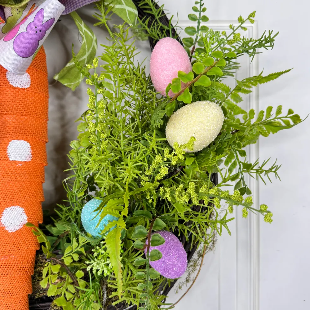 Miss Cayce's Carrot Delight Basket Wreath