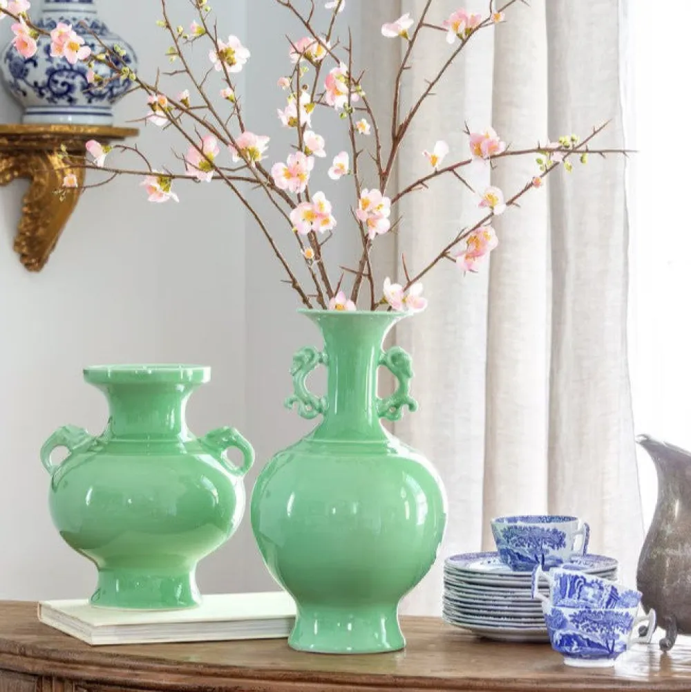 Park Hill Celadon Glaze Amphora Vase