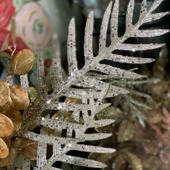 Regency Champagne Glitter Fern Spray