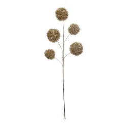 Creative Coop Champagne Tinsel Ball Pick