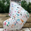 D. Stevens Cheerful Snowman Ribbon, 4” X 10YD