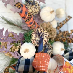 Liberty Floral Cheetah Fabric Pumpkin Spray