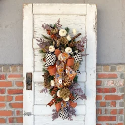 Liberty Floral Cheetah Fabric Pumpkin Spray